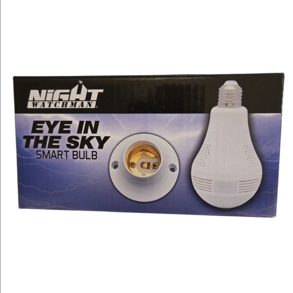 Eye In The Sky Camera Light Bulb Security NWT
